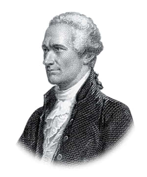 Picha za Alexander Hamilton — Pixel Fold Picha ya Ukuta