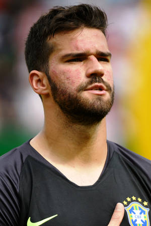 Alisson Becker Close-Up Profile — Huawei MatePad Air (2025) Picha ya Ukuta