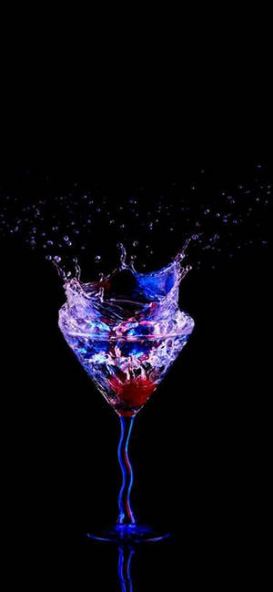 Amoled Margarita Glass wallpaper — iPhone 11 Pro Picha ya Ukuta