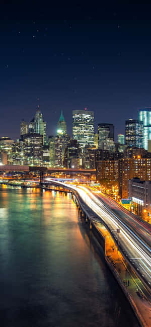 Iphone X New York Background — OnePlus Ace Picha ya Ukuta