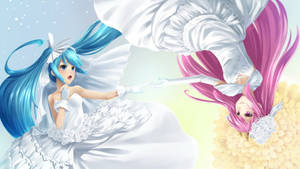 Anime lesbian Miku na Chuchu wallpaper