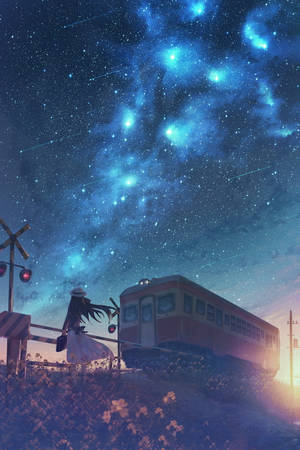 Anime Starry Sky — Xiaomi Pad Picha ya Ukuta