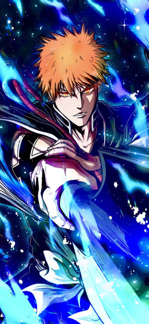 Anime Telefonu Ichigo Kurosaki Baridi — iPhone 14 Pro Max Picha ya Ukuta