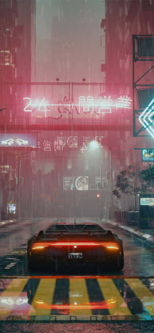 Asili ya Cyberpunk 2077 — OnePlus N6x Picha ya Ukuta