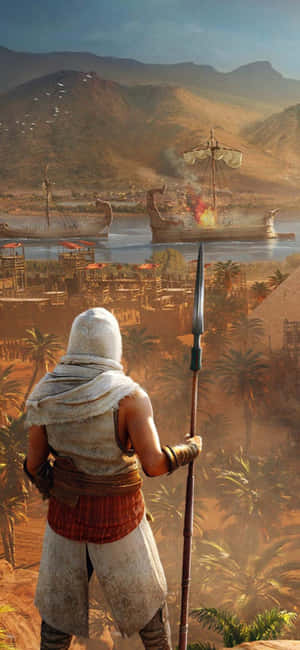 Iphone X Assassin's Creed Origins Background — Zenfone Picha ya Ukuta
