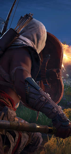 Iphone X Assassin's Creed Origins Background — Honor Magic8 Picha ya Ukuta