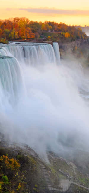 Iphone X Niagara Falls Background — Realme P3 Ultra Picha ya Ukuta