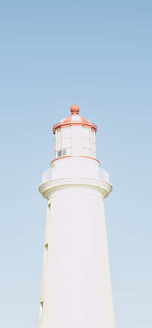Baby Blue Light Blue Aesthetic Lighthouse Photography — Oppo A Picha ya Ukuta