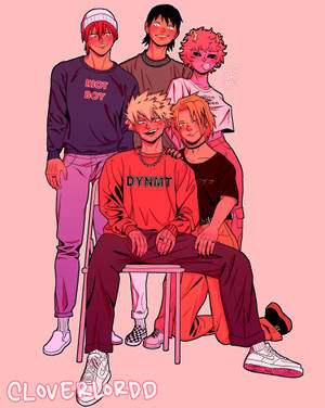 Bakusquad Pink Aesthetic wallpaper — 4:5 Picha ya Ukuta