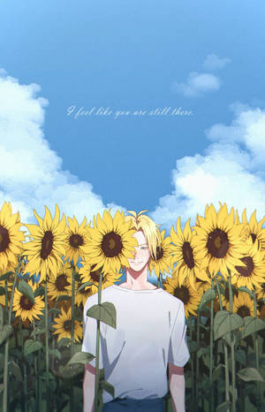 Banana Fish Ash Lynx Sunflower wallpaper — Lenovo Idea Tab Picha ya Ukuta