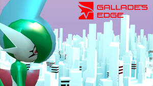 Bango la Gallade akitazama jiji — Pokemon baridi Picha ya Ukuta