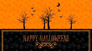 Bango la Halloween la Kizamani Lenye Furaha — Halloween ya zamani Picha ya Ukuta