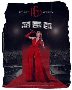 Red Taylors Version — Taylor swift Picha ya Ukuta
