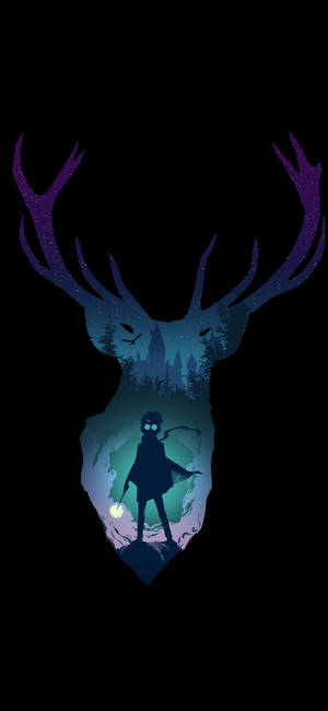 Baridi Harry Potter Stag — iPhone 12 Pro Picha ya Ukuta