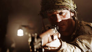 Battlefield 5 4K Karibu na Bunduki Inayoelekezwa — 4K michezo Picha ya Ukuta