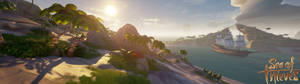 Sea Of Thieves shores dual monitor wallpaper