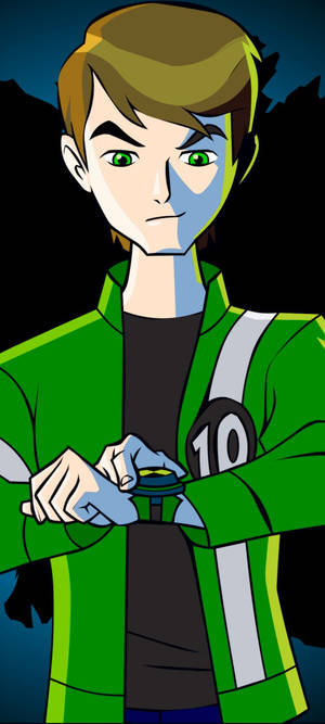 Ben 10 Omnitrix Akitazama Chini — OnePlus 11 Picha ya Ukuta