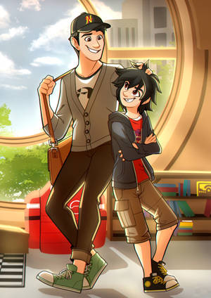 Big Hero 6 Hamada Brothers Wallpaper — IQOO Pad5 Picha ya Ukuta