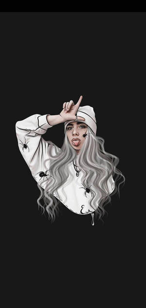 Billie Eilish Emo Aesthetic wallpaper — iPhone 15 Pro Max Picha ya Ukuta
