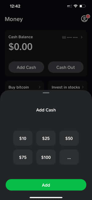Picha za Salio la Cash App — Nubia Air Pro Picha ya Ukuta