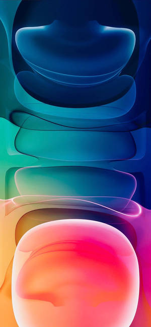 Blob ya rangi iPhone 12 wallpaper — iPhone 12 Picha ya Ukuta