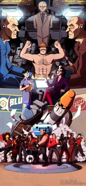 Iphone Xs Max Team Fortress 2 Background — iPhone 13 Mini Picha ya Ukuta