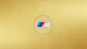 BMW M Logo Dhahabu — Bmw Picha ya Ukuta