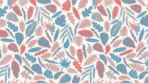 Boho Aesthetic Pink na Blue Majani