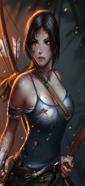 Iphone X Shadow Of The Tomb Raider Background — Vivo T5 Picha ya Ukuta