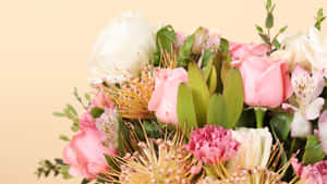 Bouquet ya Msimu wa Bahari ya Mwisho wa Mwisho — Pasteli Picha ya Ukuta