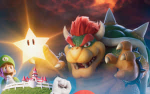 Bowser katika mwendo wa kusisimua kwenye wallpaper ya 2560 x 1600 — MacBook Air M1 Picha ya Ukuta