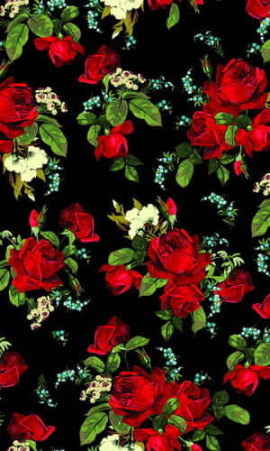 Red Roses background — Galaxy Tab A11 Picha ya Ukuta