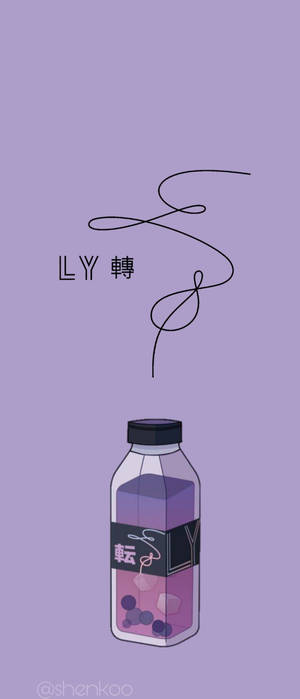 BTS Aesthetic Love Yourself Zambarau — Sony Xperia Picha ya Ukuta