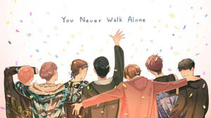 BTS Laptop Anime You Never Waka Peke Yako — Bts laptop Picha ya Ukuta