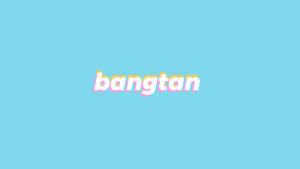 BTS Laptop Bangtan Kwenye Bluu — Bts laptop Picha ya Ukuta
