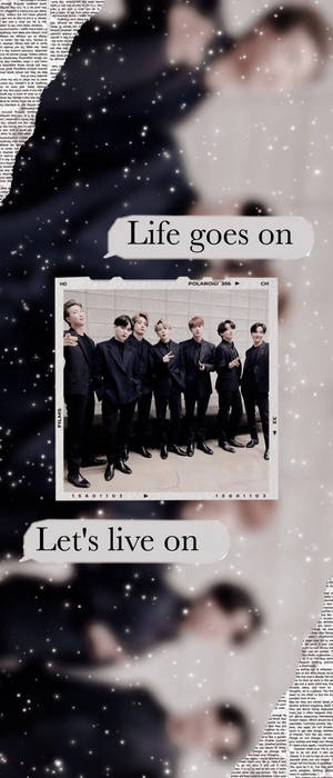 BTS Life Goes On Speech Bubbles — Sony Xperia Picha ya Ukuta