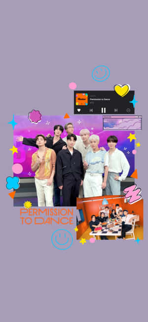 Bts Permission To Dance — iPhone Xs Picha ya Ukuta