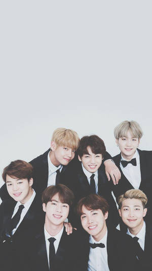 BTS Wapendwa Wakiwa na Tuxedo — Mzuri bts Picha ya Ukuta