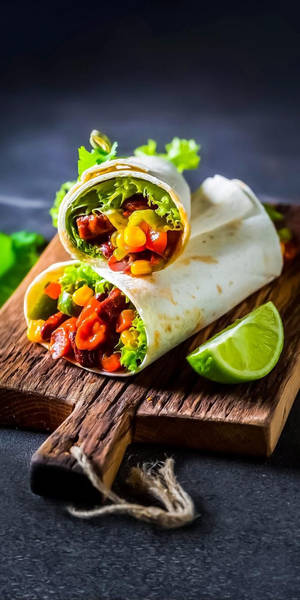Chili Pepper Burrito wallpaper — 18:9 Picha ya Ukuta