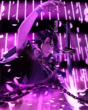 Byakuya Kuchiki as Captain of the 6th Division in the Gotei 13 — Apple Watch Ultra Picha ya Ukuta