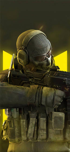 Call Of Duty: Mobile Logo Ghost Close-up — Galaxy S25 FE Picha ya Ukuta
