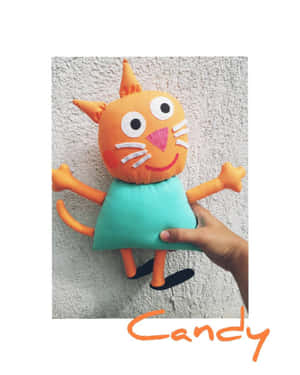 Candy Cat Mwenye Mwendo na Mwendo — Apple Watch Ultra Picha ya Ukuta