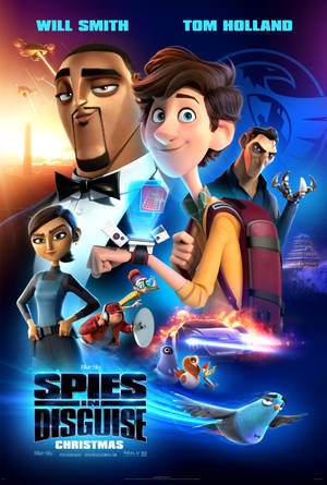 Caption: Exciting New Poster Of Animated Movie, Spies in Disguise — Huawei MatePad Air (2025) Picha ya Ukuta