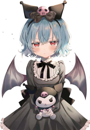 Fanart ya Kuromi ya Kuvutia katika Ubora wa Juu — Xiaomi 18 Fold Picha ya Ukuta