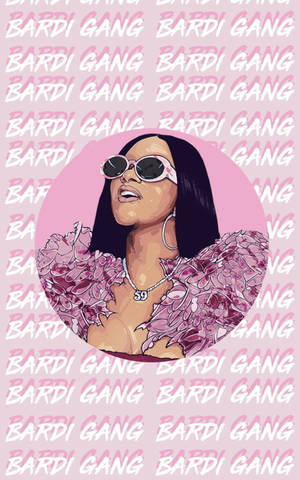 Cardi B Pink Bardi Gang wallpaper — Galaxy Tab Picha ya Ukuta