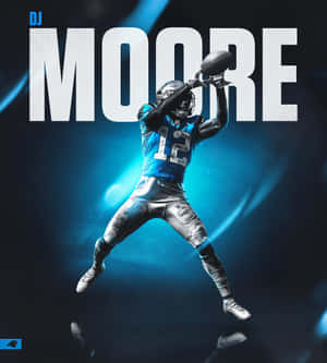 Carolina Panthers DJ Moore Bluu Giza — Huawei Mate X7 Picha ya Ukuta