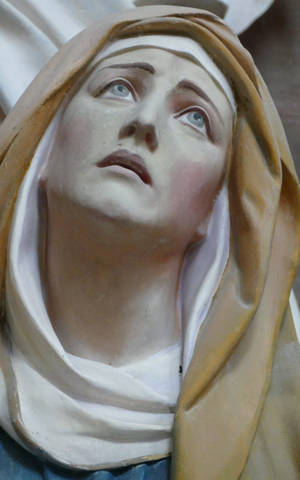 Catholic Nun Marble Sculpture — Xiaomi Pad Mini Picha ya Ukuta