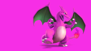 Charizard Pinki Mzuri Pokemon — Pokemon baridi Picha ya Ukuta