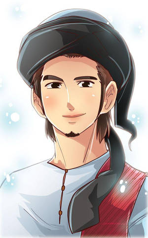 Charming Anime Islamic Boy — Infinix Xpad 30 Pro Picha ya Ukuta