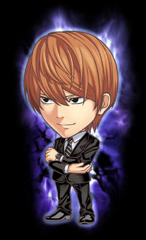 Chibi Light Yagami akiwa na Aura